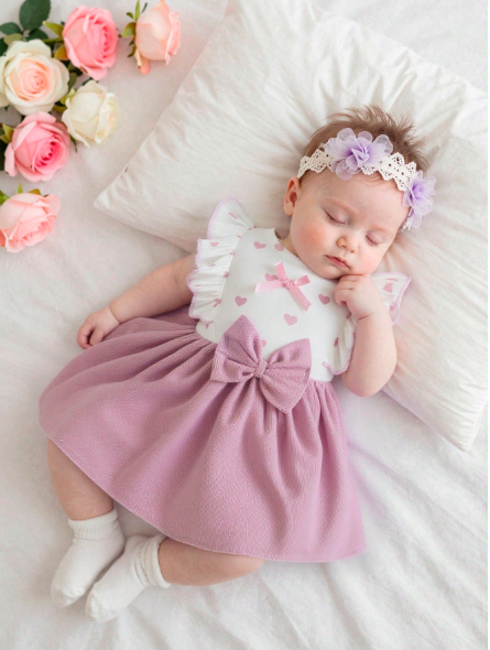Talla: 3-6M. Vestido de verano sin mangas con cuello redondo.