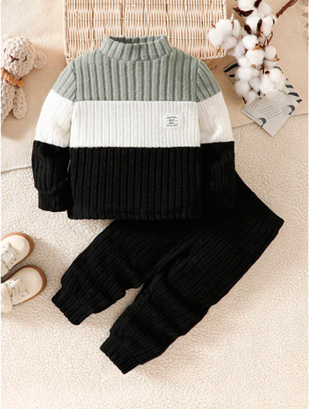 Talla: 3-6M. 2 piezas Conjunto casual de niño bebé.