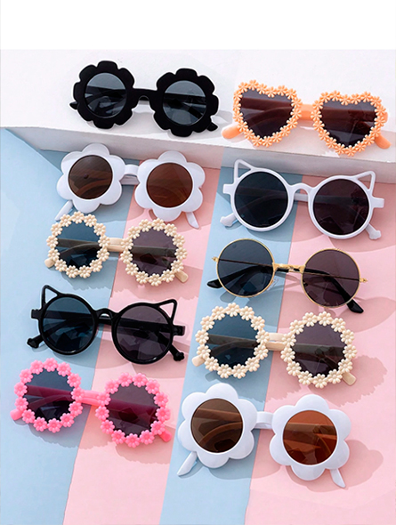 Talla: Unica. Gafas de sol de moda para niñas (x Unidad)