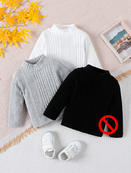 Talla: 9-12M. Tops deportivos casuales de invierno  para bebé  (Precio x Unidad)
